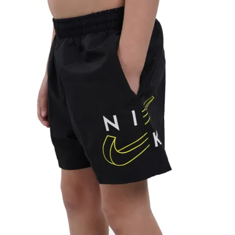Chlapčenské plavky NIKE SWIM 4 inch VOLLEY SHORT BLACK-BLACK