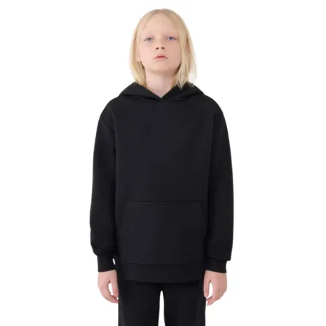 Chlapčenská mikina so zipsom 4F JUNIOR SWEATSHIRT-JWMM00TSWSM1860-20S-BLACK