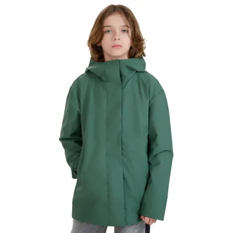 Chlapčenská nepremokavá bunda 4F JUNIOR JACKET-JWSS25TJACU213-41S-GREEN