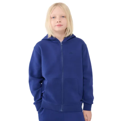 Chlapčenská mikina so zipsom 4F JUNIOR SWEATSHIRT-JWSS25TSWSM1851-36S-BLUE