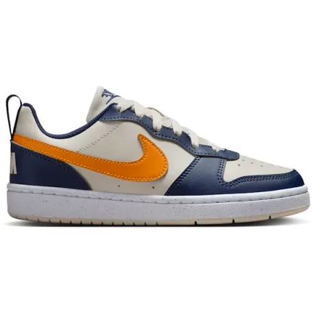 Chlapčenská rekreačná obuv NIKE Court Borough Low Recraft Jr orewood brown orange midnight navy
