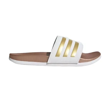 Dámske šlapky (plážová obuv) ADIDAS Adilette Comfort W cloud white cloud white matte gold