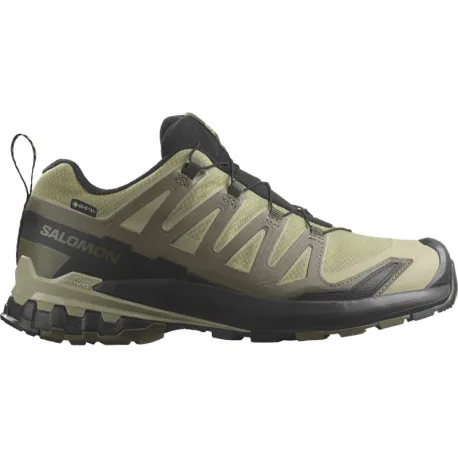 Pánska bežecká trailová obuv SALOMON XA Pro 3D V9 GTX M dried herb black olive night