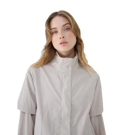Dámska bunda 4F JACKET-WSS25TJACF190-83S-BEIGE