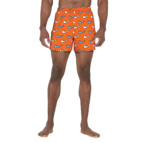Pánske plavky NIKE SWIM MULTI PRINT-ORANGE BLAZE