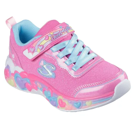 Dievčenská rekreačná obuv SKECHERS S Lights Eternal Heart Lights K hot pink multi trim