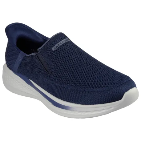 Pánska rekreačná obuv SKECHERS Slade Deacon Slip-Ins M navy white