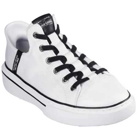 Pánska rekreačná obuv SKECHERS Snoop Dogg Boss Life Slip-Ins M white black