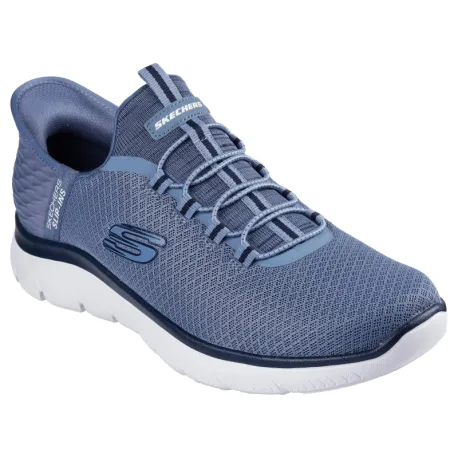 Pánska rekreačná obuv SKECHERS Summits High Range Slip-Ins M slate white