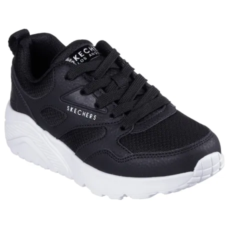 Juniorská rekreačná obuv SKECHERS Uno Lite Jr black white