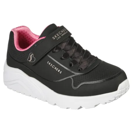 Dievčenská rekreačná obuv SKECHERS Uno Lite K black rose gold