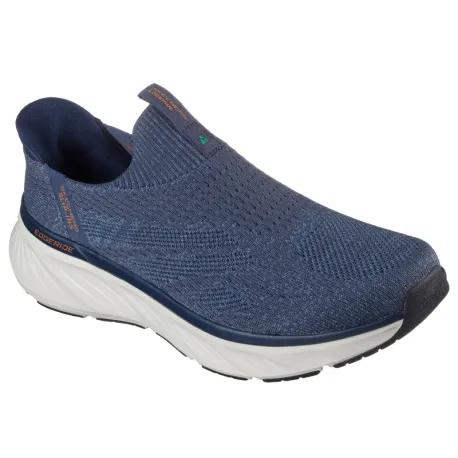 Pánska rekreačná obuv SKECHERS Relaxed Fit Edgeride Commissioner Slip-Ins M navy orange