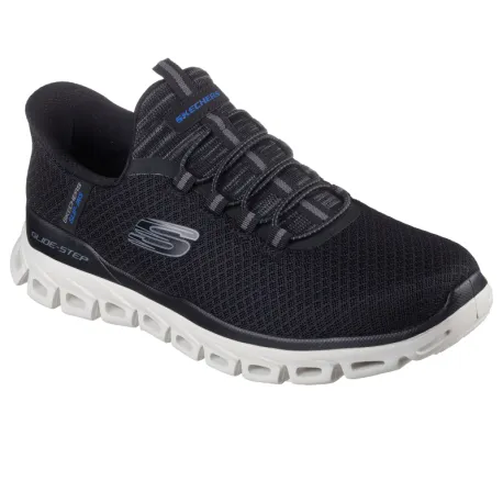 Pánska rekreačná obuv SKECHERS Glide Step Noxus Slip-Ins M black white