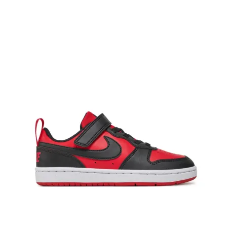 Chlapčenská rekreačná obuv NIKE Court Borough Low Recraft K university red orange midnight navy
