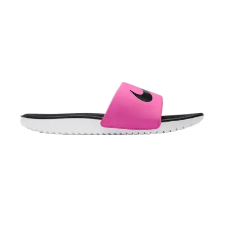 Dievčenské šlapky (plážová obuv) NIKE Kawa Jr laser fuchsia black white