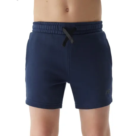 Chlapčenské teplákové kraťasy 4F JUNIOR SHORTS CAS-JWSS24TSHOM272-31S-NAVY