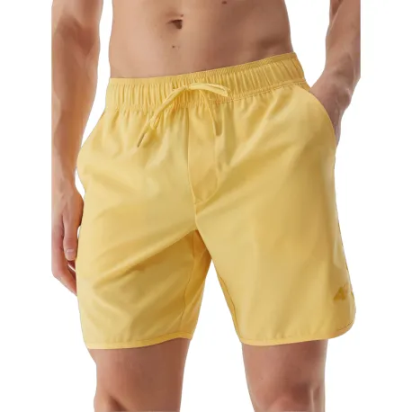 Pánske plavky 4F BOARD SHORTS-WSS24UBDSM092-71S-YELLOW