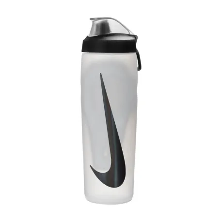 Fľaša NIKE REFUEL BOTTLE LOCKING LID NATURAL BLACK BLACK IRIDESCENT