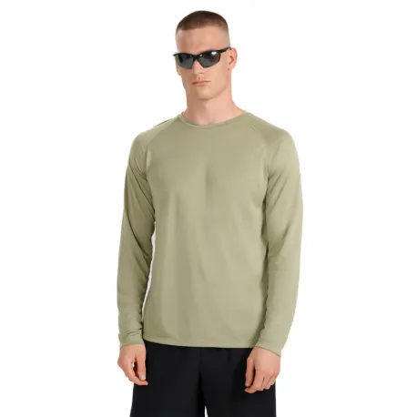 Pánske bežecké tričko s dlhým rukávom 4F LONGSLEEVE FNK M413-WAW25TFLOM413-44S-OLIVE