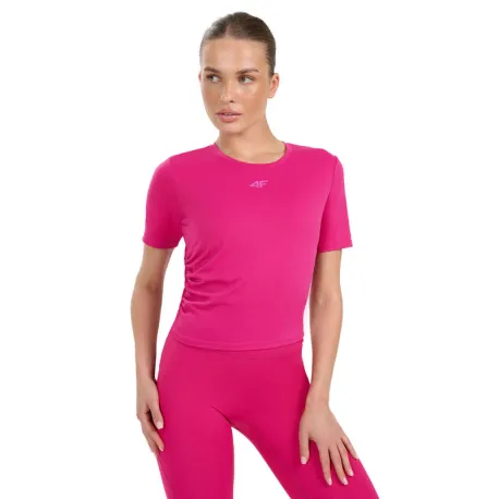 Dámske tréningové tričko s krátkym rukávom 4F TSHIRT FNK F1524-WAW25TFTSF1524-54S-PINK