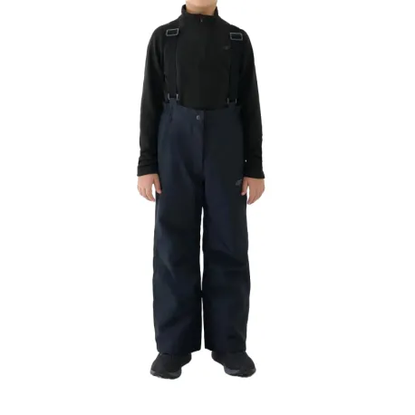 Chlapčenské lyžiarske nohavice 4F JUNIOR TROUSERS FNK M0949-4FJWAW25TFTRM0949-20S-DEEP BLACK