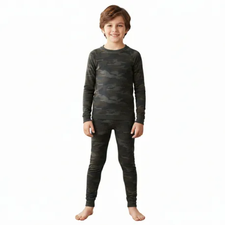Chlapčenské termoprádlo vrchný a spodný diel 4F JUNIOR SEAMLESS UNDERWEAR M249-4FJWAW25USEAM249-90A-MULTICOLOUR ALLOVER