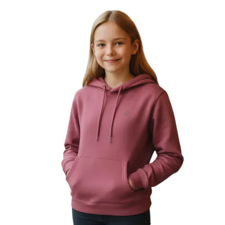 Dievčenská zateplená mikina s kapucňou 4F JUNIOR SWEATSHIRT F1953-4FJWAW25TSWSF1953-50S-DARK VIOLET