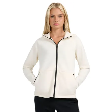 Dámska mikina so zipsom 4F SWEATSHIRT F2260-WAW25TSWSF2260-11S-OFF WHITE