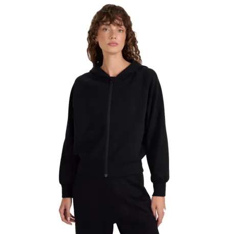 Dámska mikina so zipsom 4F SWEATSHIRT F1835-WAW25TSWSF1835-21S-BLACK