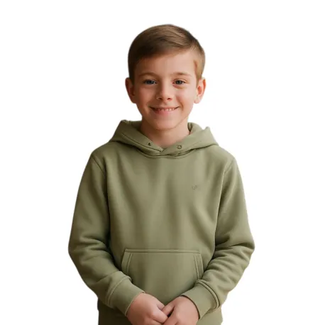 Chlapčenská zateplená mikina s kapucňou 4F JUNIOR SWEATSHIRT M1945-4FJWAW25TSWSM1945-42S-LIGHT GREEN