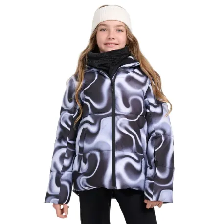 Dievčenská lyžiarska bunda 4F JUNIOR TECHNICAL JACKET F0826-4FJWAW25TTJAF0826-91A-MULTICOLOUR 1 ALLOVER