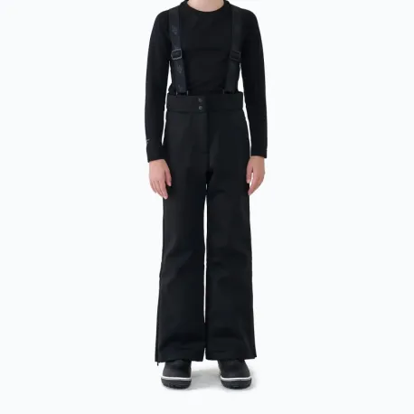Dievčenské lyžiarske softshellové nohavice 4F JUNIOR TROUSERS FNK F0952-4FJWAW25TFTRF0952-20S-DEEP BLACK