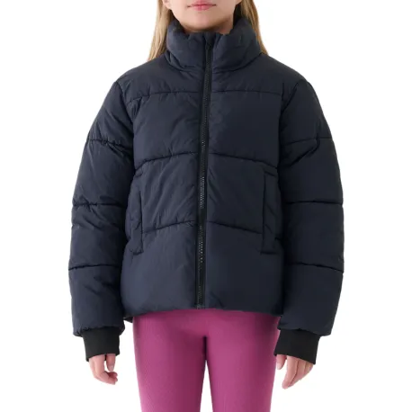 Dievčenská bunda 4F JUNIOR DOWN JACKET F613-4FJWAW25TDJAF613-20S-DEEP BLACK