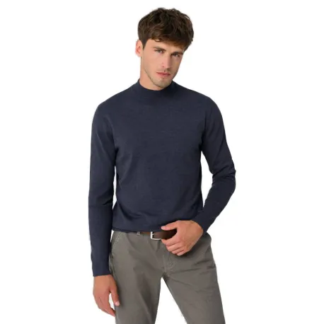 Pánsky sveter VOLCANO S-BAZ-604M-DENIM MEL