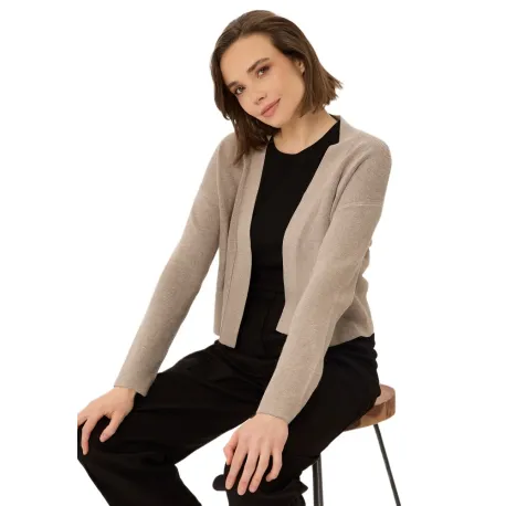 Dámsky sveter VOLCANO S-MIGA-102M-BEIGE MEL