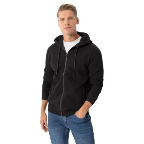 Pánska mikina so zipsom VOLCANO B-LERMO-700-BLACK
