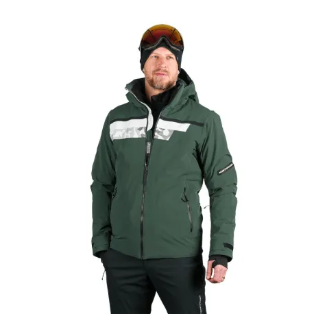 Pánska lyžiarska bunda NORTHFINDER VOLOS-550blackdarkgreen