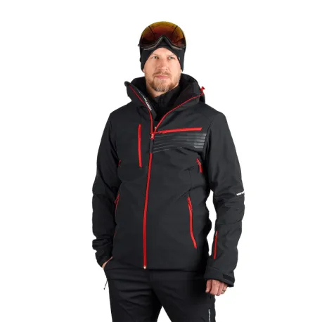 Pánska lyžiarska bunda NORTHFINDER BARTALAN-277blackred