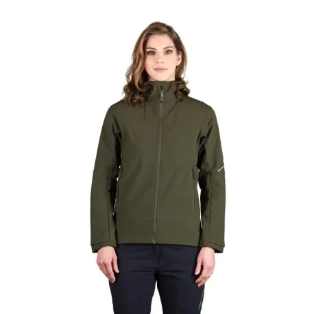 Dámska turistická softshellová bunda NORTHFINDER TIFFANI-300darkgreen