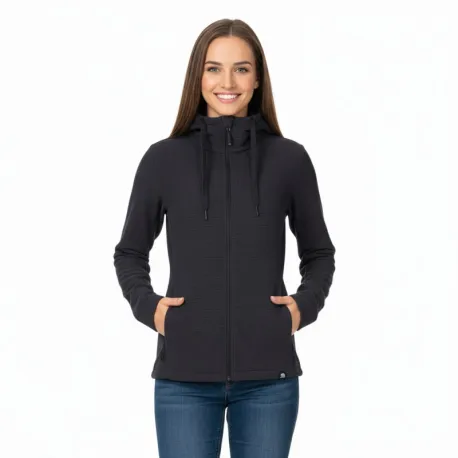 Dámska zateplená turistická mikina so zipsom NORTHFINDER BRIANNE-269black