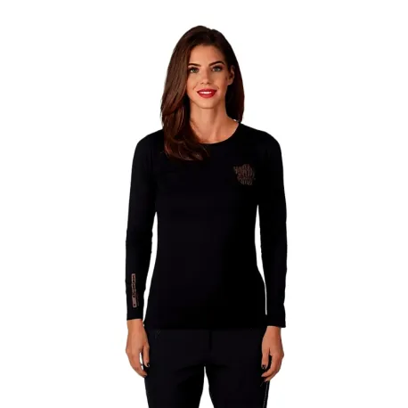 Dámske turistické tričko s dlhým rukávom NORTHFINDER HAILIE-269black