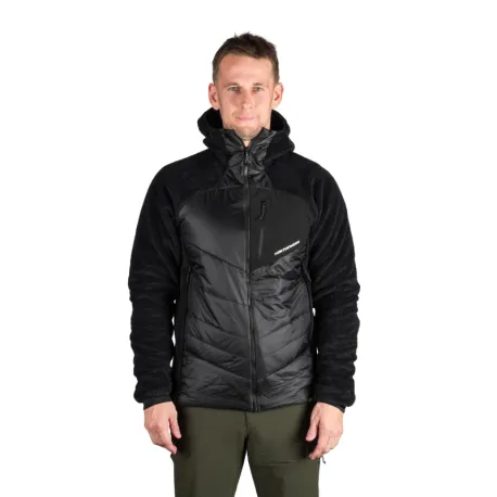 Pánska zateplená turistická mikina so zipsom NORTHFINDER EMERYTH-270blackblack