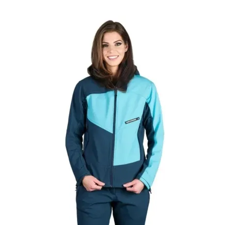 Dámska turistická softshellová bunda NORTHFINDER CHANDRA-387blueblue