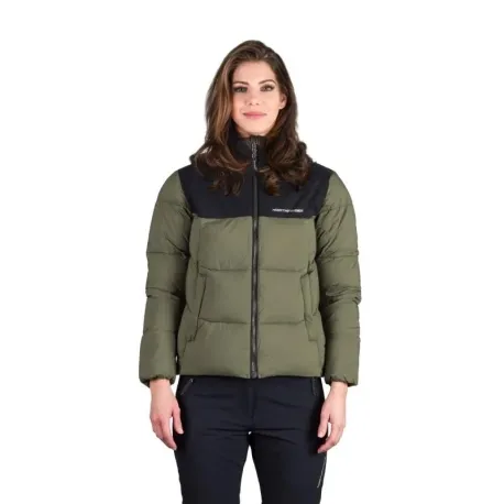 Dámska turistická bunda NORTHFINDER MINDI-550blackdarkgreen