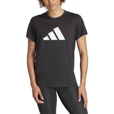 Dámske tréningové tričko s krátkym rukávom ADIDAS WE LOGO T BLACK WHITE