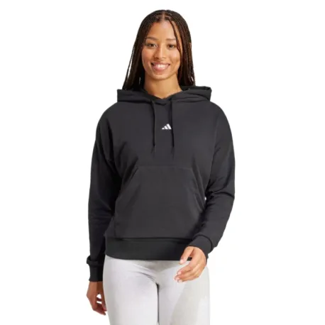 Dámska mikina s kapucňou ADIDAS W SL FT HD BLACK WHITE