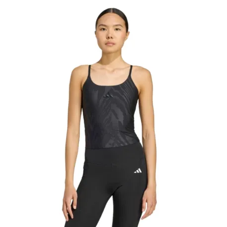 Dámske tréningové tielko ADIDAS OPT AOP LS TANK BLACK