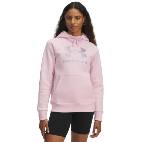 Dámska zateplená mikina s kapucňou UNDER ARMOUR UA Rival Flc Shimmer Hdy
