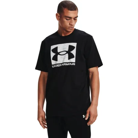 Pánske tričko s krátkym rukávom UNDER ARMOUR UA ABC CAMO BOXED LOGO SS-BLK