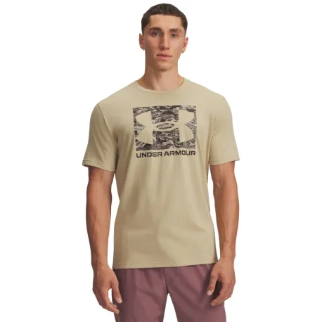 Pánske tričko s krátkym rukávom UNDER ARMOUR UA ABC CAMO BOXED LOGO SS-GRN